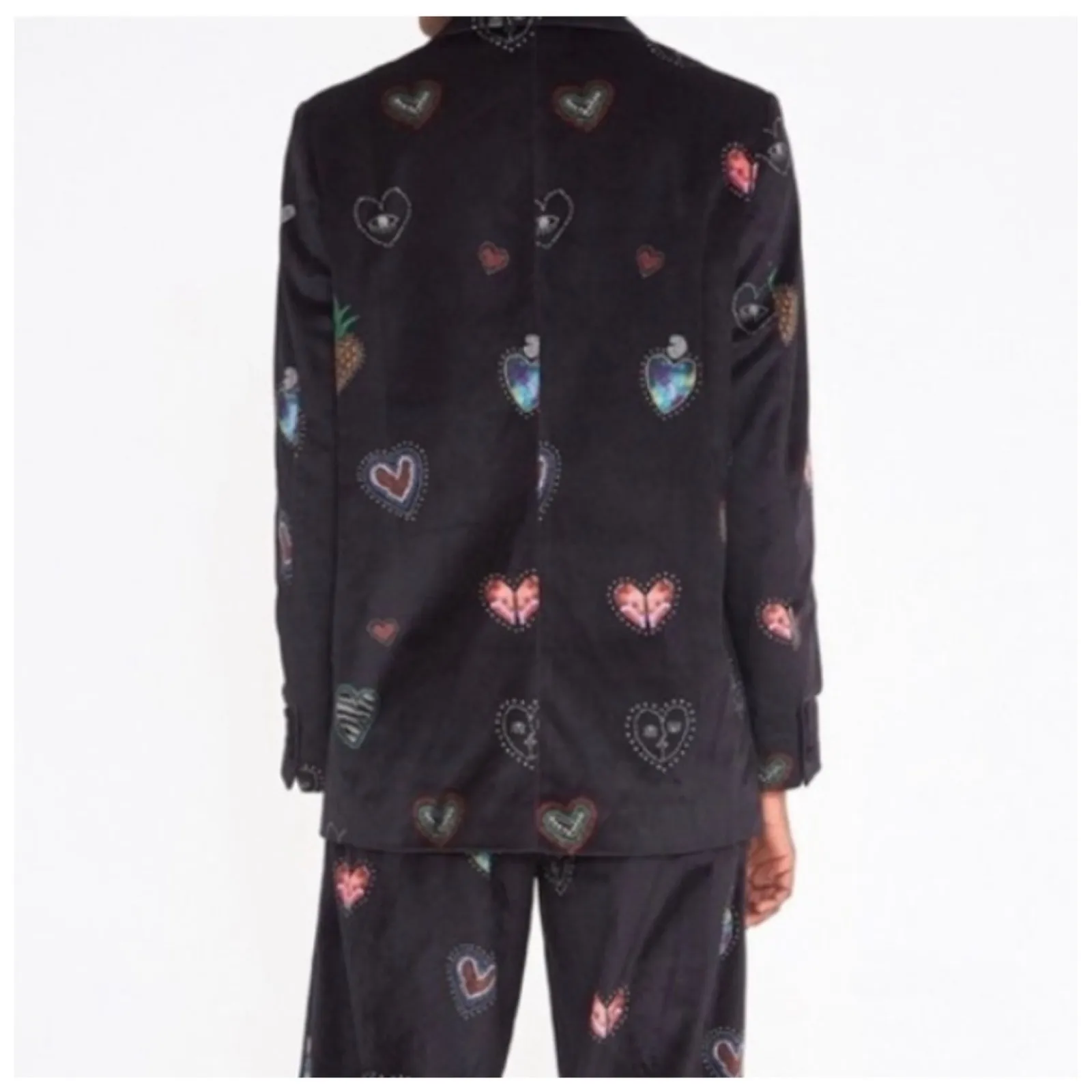 Farm Rio Velvet Hearts Blazer - Image 2