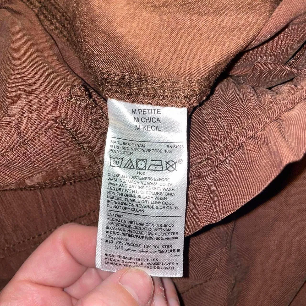 Women's Old Navy Brown Tie Dress Pants  - Image 4