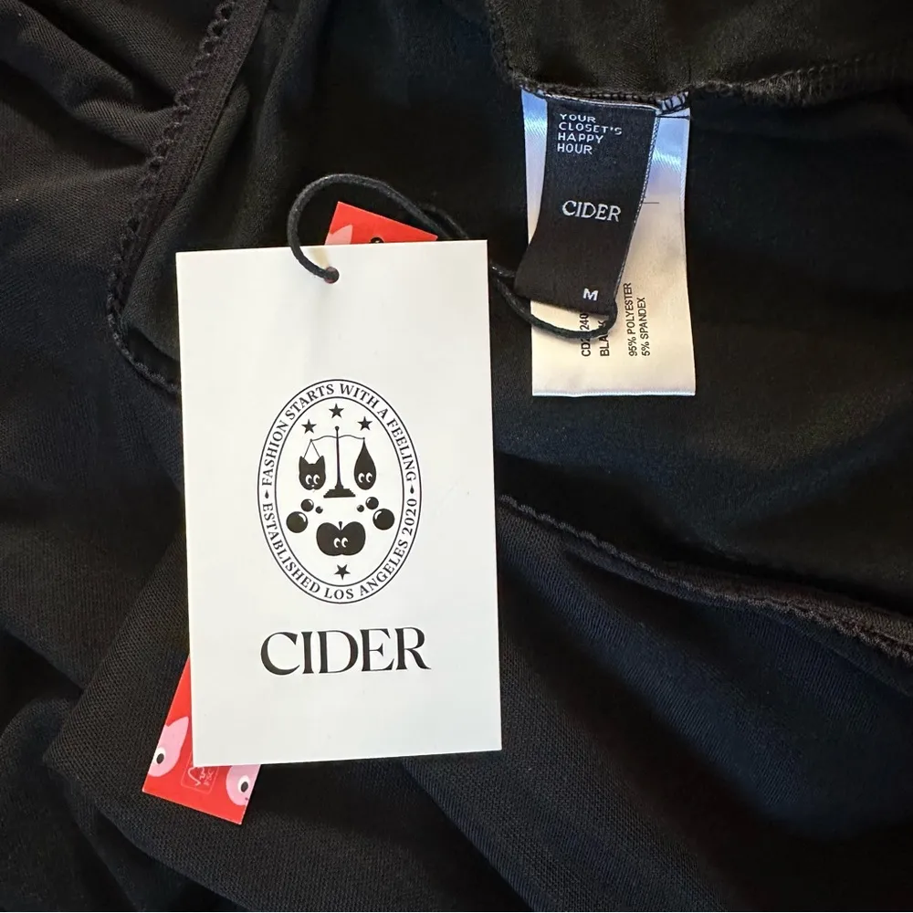 Cider  Black Mesh Mid Rise Ruffle Maxi Skirt - Image 9