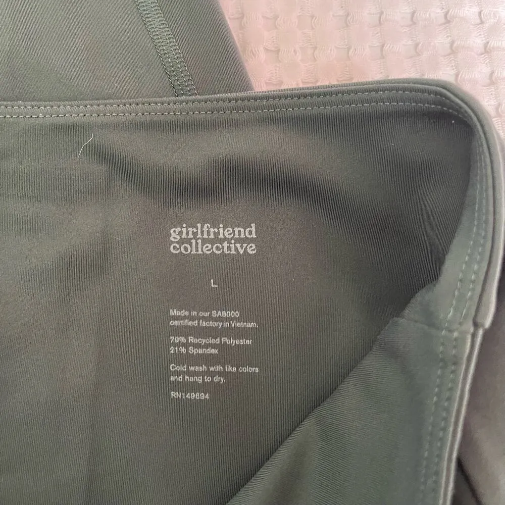 Moss Green High Rise Capri Leggings - Image 7