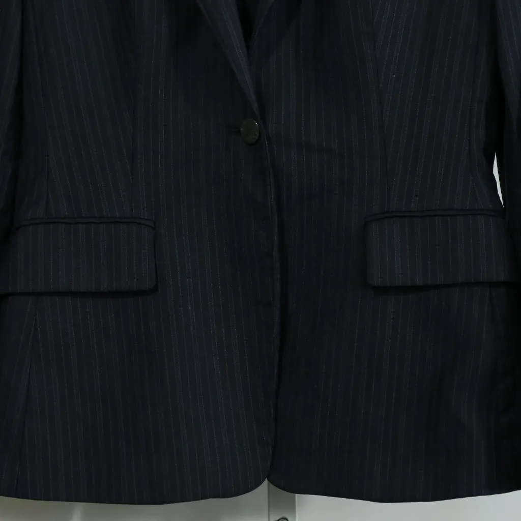 Brooks Brothers Women’s Blazer Size 6  Pinstripe Loro Piana Super 130’s wool - Image 8