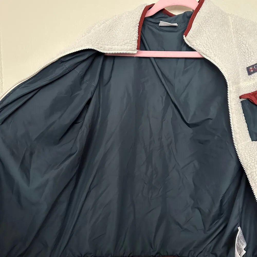 Columbia Women’s Small Mount Tabor Fleece Full Zip Sherpa Jacket Coat - Image 5