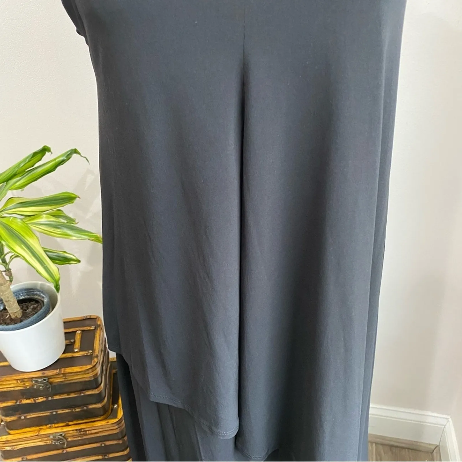 BCBGMAXAZRIA High Low Knit Tank Dress Sz M NWT Black Asymmetrical Hem Chic - Image 5