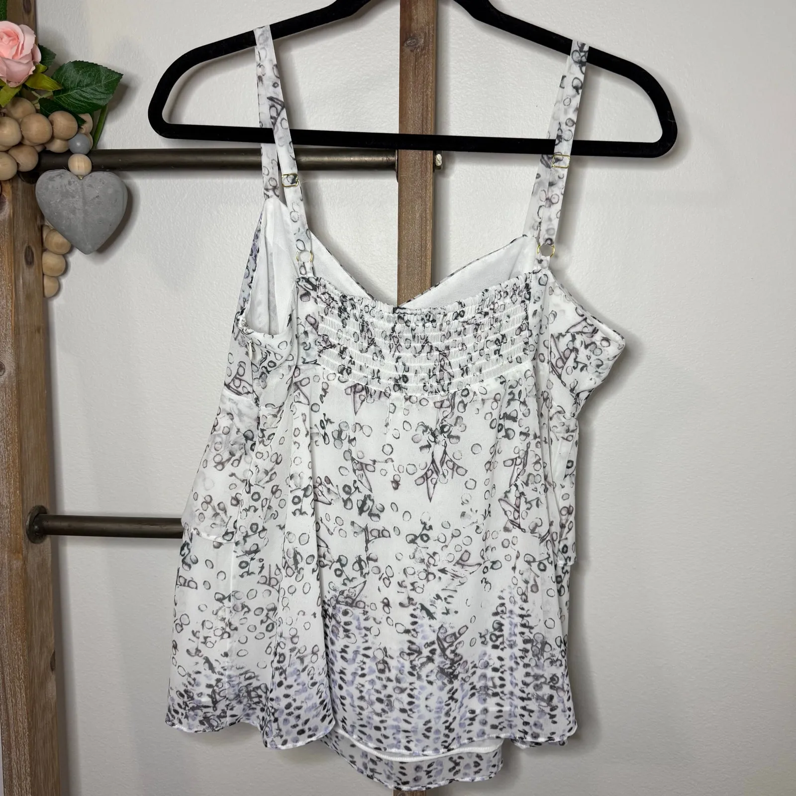 Cabi Style 272 On the Clock Tiered Print Cami‎ Size Medium - Image 5