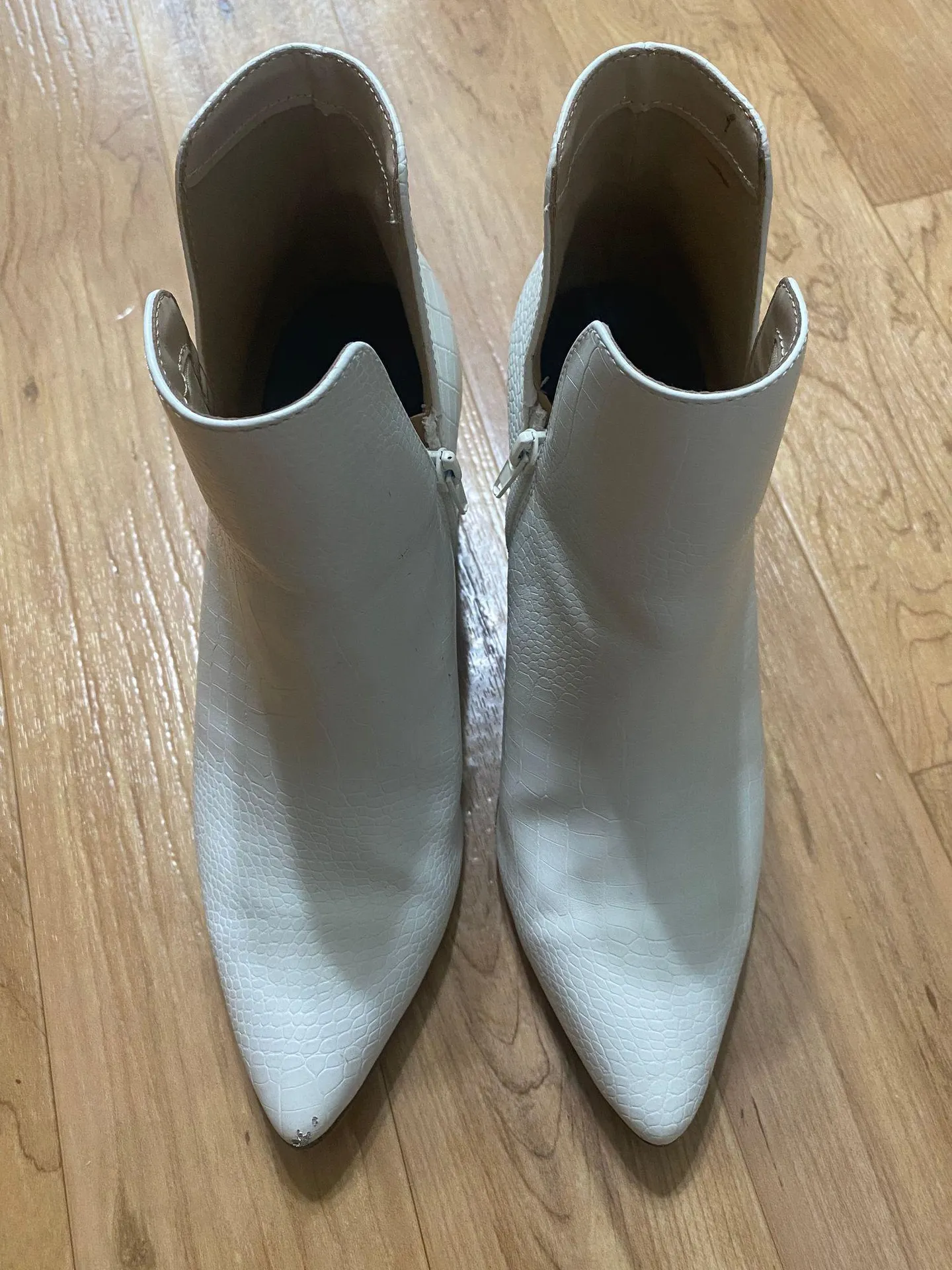 Soda Shoes White Booties - Image 4