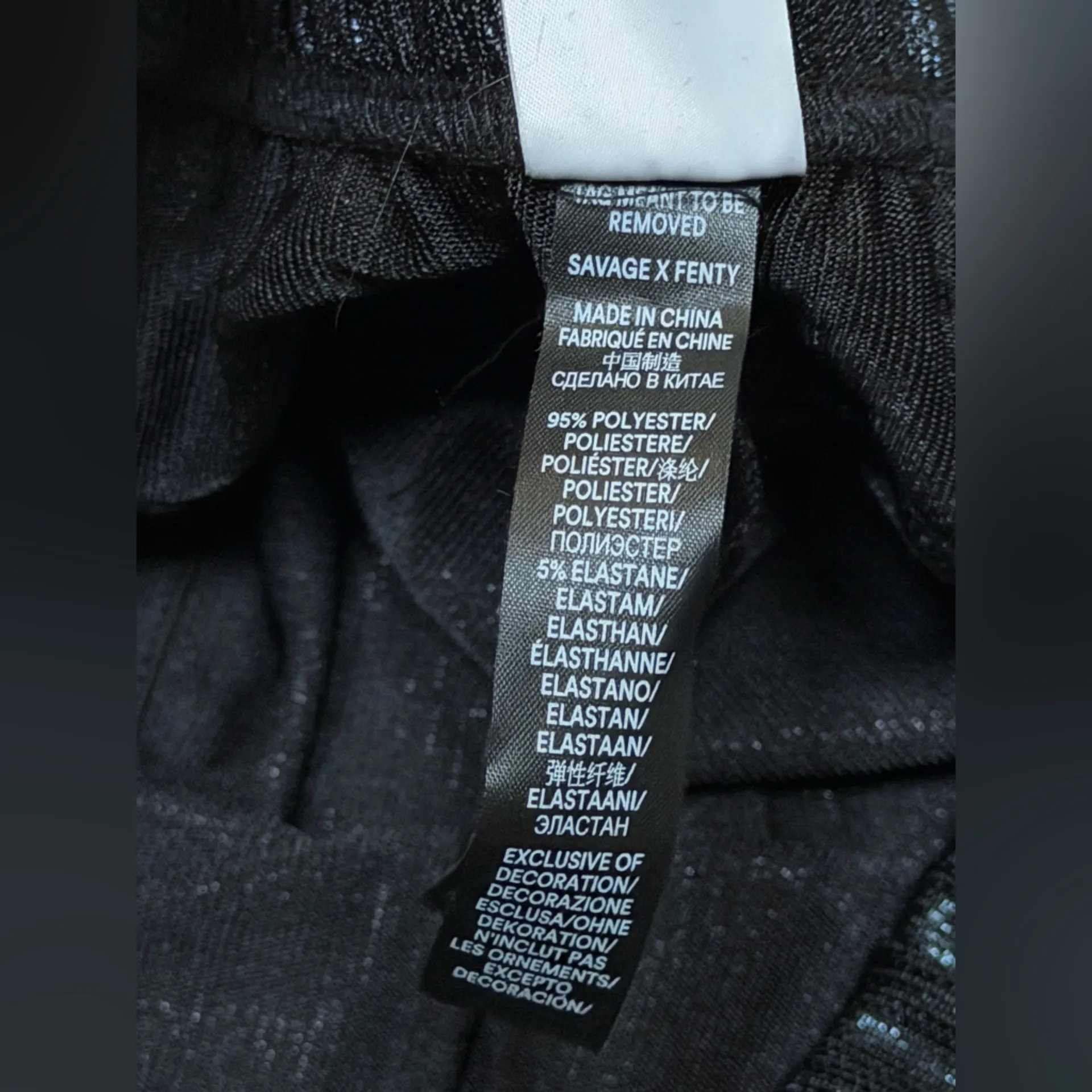 NEW Savage X Fenty Chain Reaction Metallic Black Basketball Shorts Streetwear L Size L - Image 13