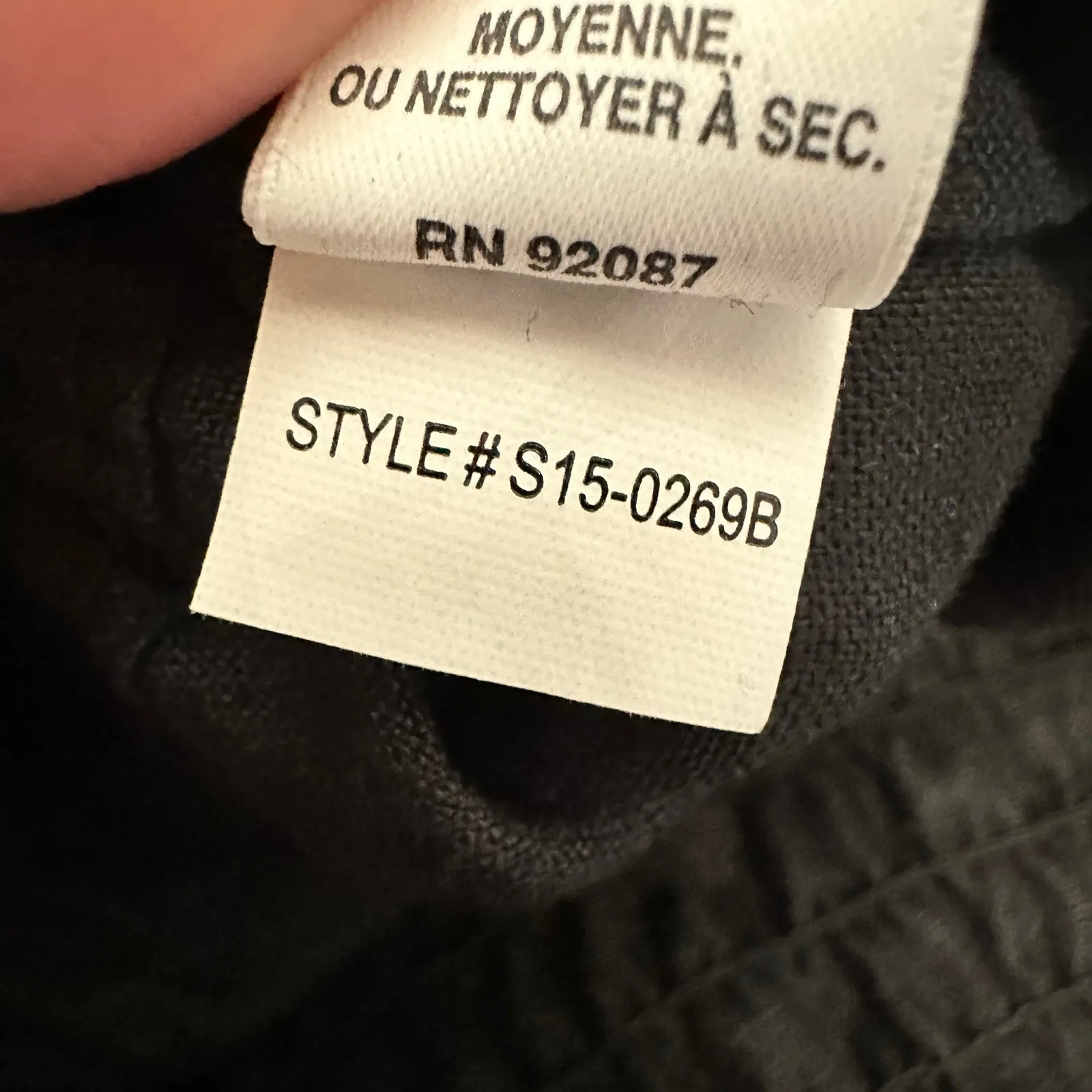 Blue Saks Fifth Avenue Womens size Medium Sleeveless Linen Jumpsuit Black - Image 8