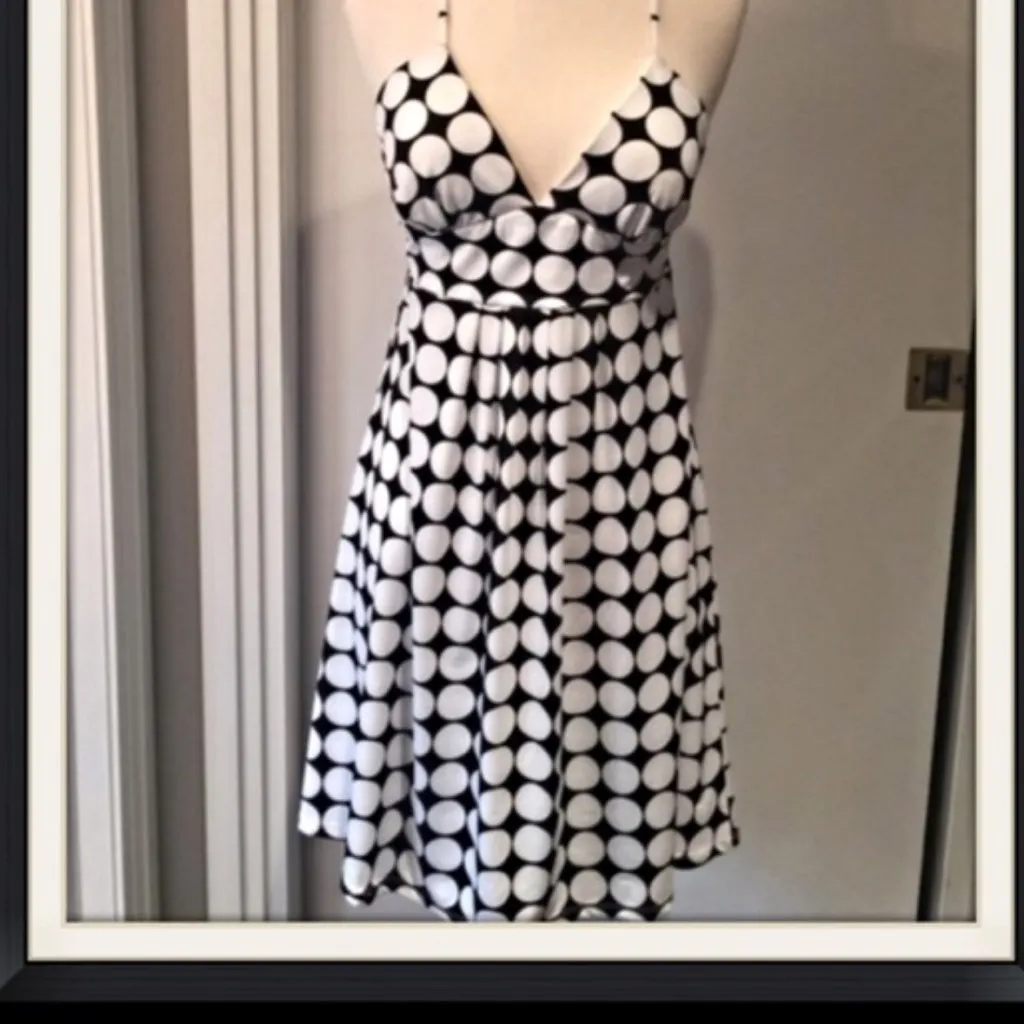 Black and white polka dot dress - Image 7
