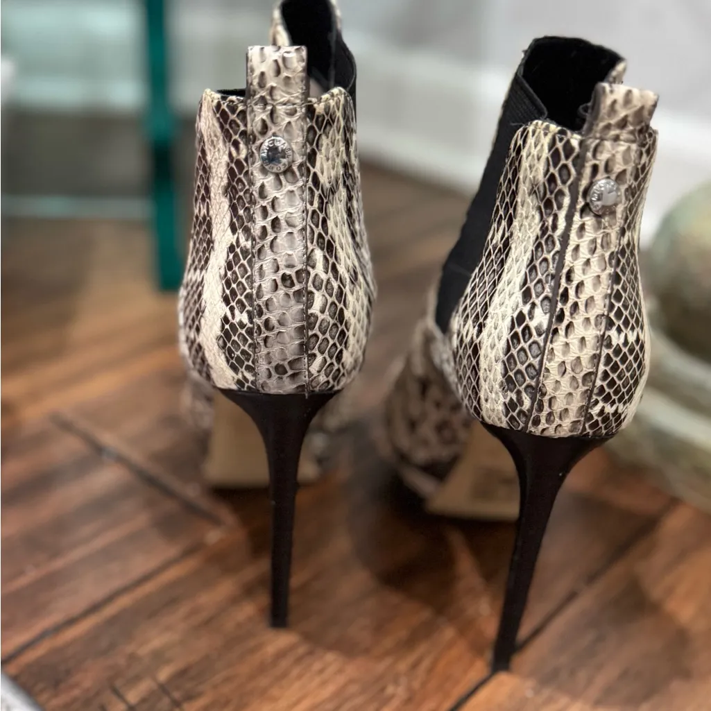 Michael Kors Genuine Snakeskin Animal Print Platform Boots - Image 9