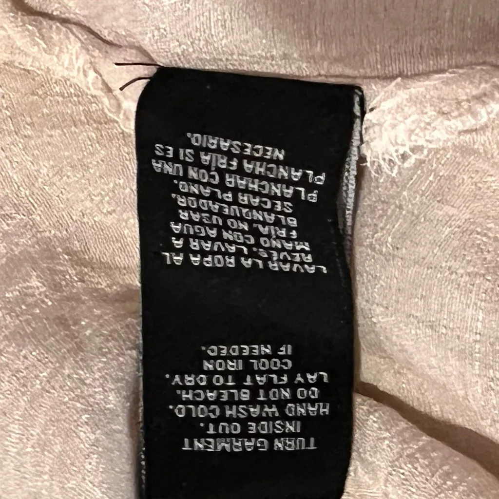 NWT ZAC & RACHEL Boho Peasant Gauzy Flowy Square Neck Blouse Women’s Med Gauze - Image 6