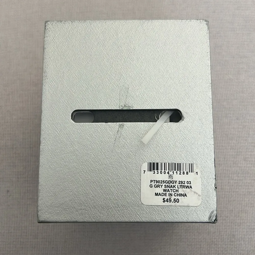 INC Gray Faux Snake Strap Watch 38mm, New w/Tag Retail $49.50 - Image 5