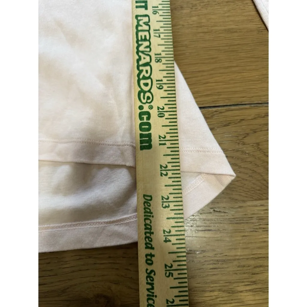 Talbots Women Size‎ Small 3/4 Sleeve Top Ruffle V- Neck Pink Cotton Lightweight - Image 4