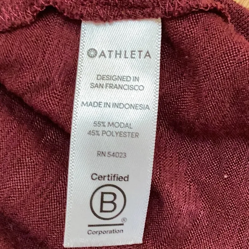 Athleta Racerback Thin Strap Athletic Burgundy Tunic Tank size xsmall - Image 7
