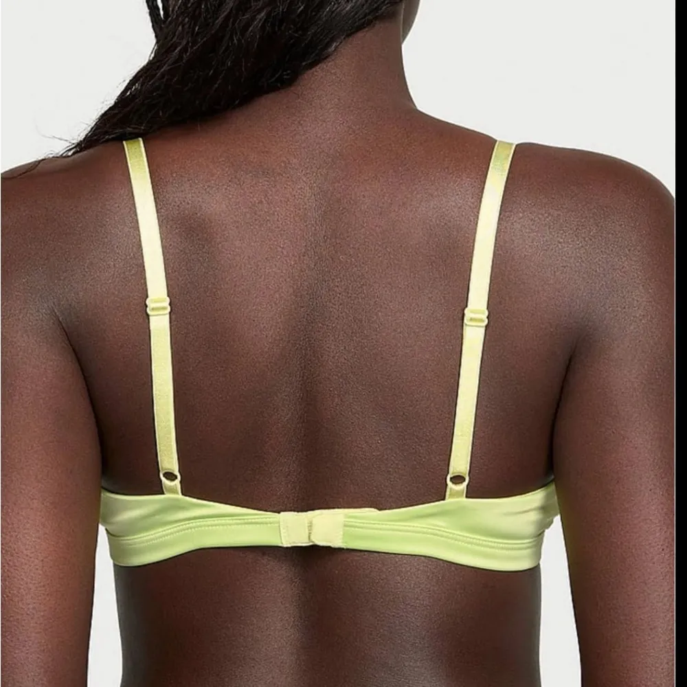 PINK VICTORIAS SECRET TEASE SQUARE BRA NEON YELLOW - Image 6