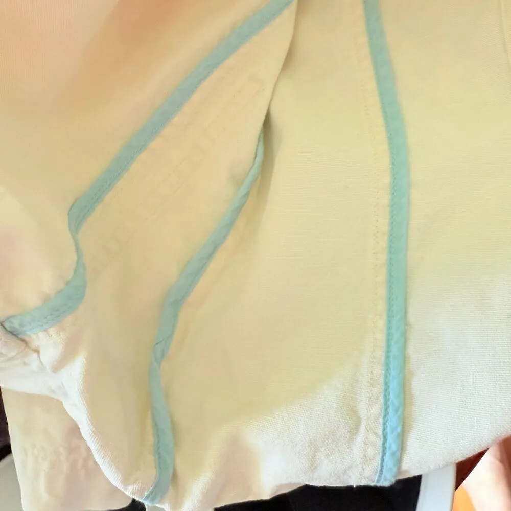 J. Jill Linen Tencel Blend Womens Khaki Lightweight Jacket Summer Spring Cool S - Image 4