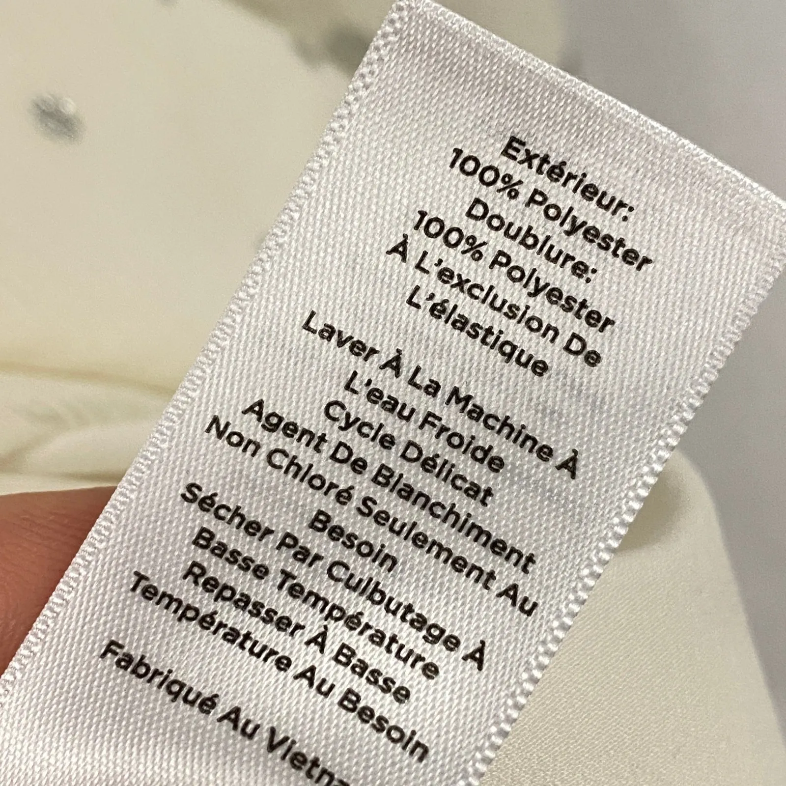 Talbots Plus Cream Silver Polka Dot Ruffle Neck Blouse Top Shirt 2X Office Work - Image 7