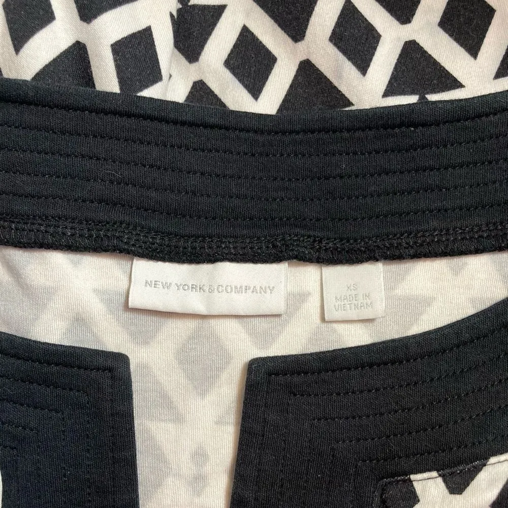 NY&CO black&white sleeveless dress nwot Black Size XS - Image 2