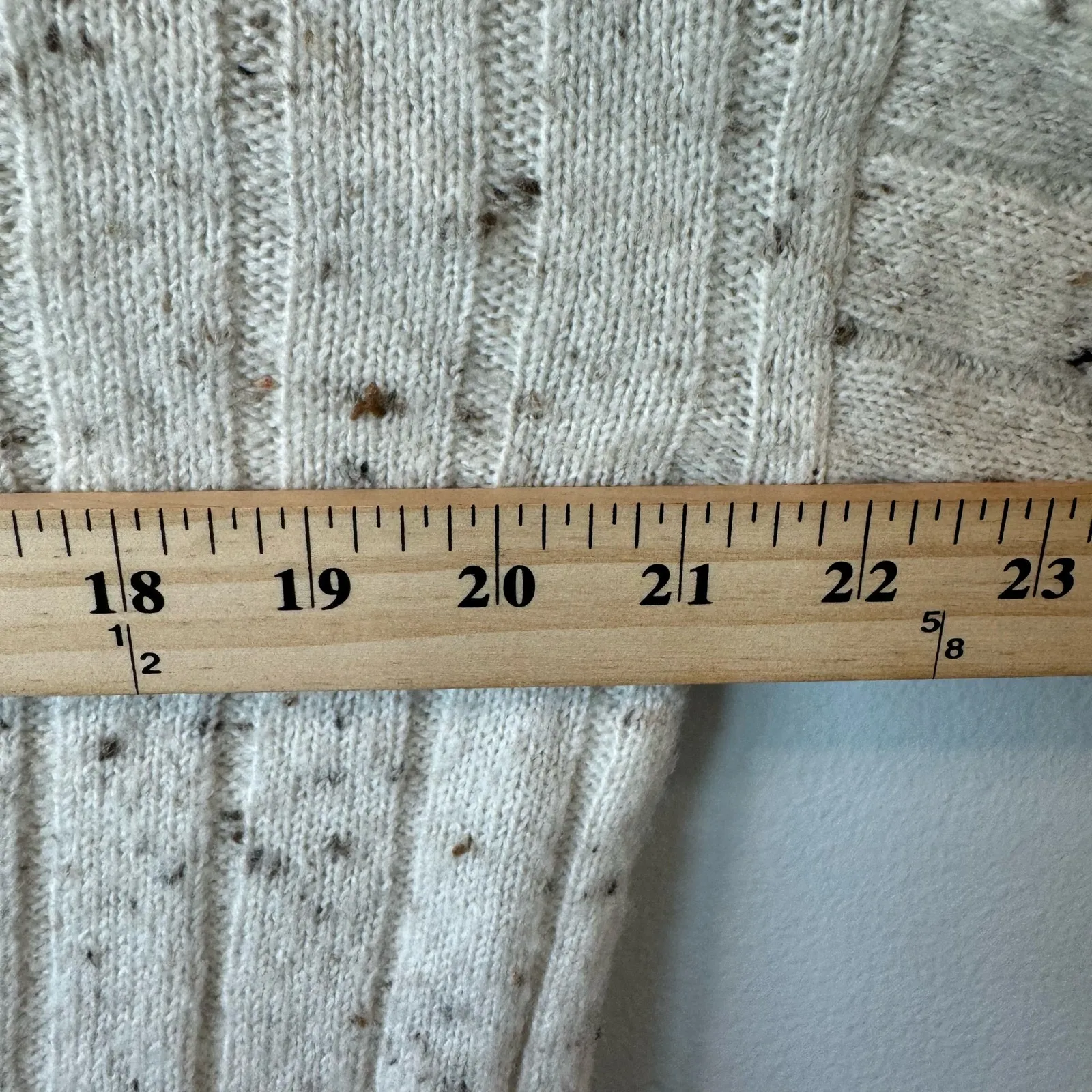 Madewell Donegal Bowden Henley Sweater Coziest Yarn Ivory Preppy Wool Blend S - Image 4