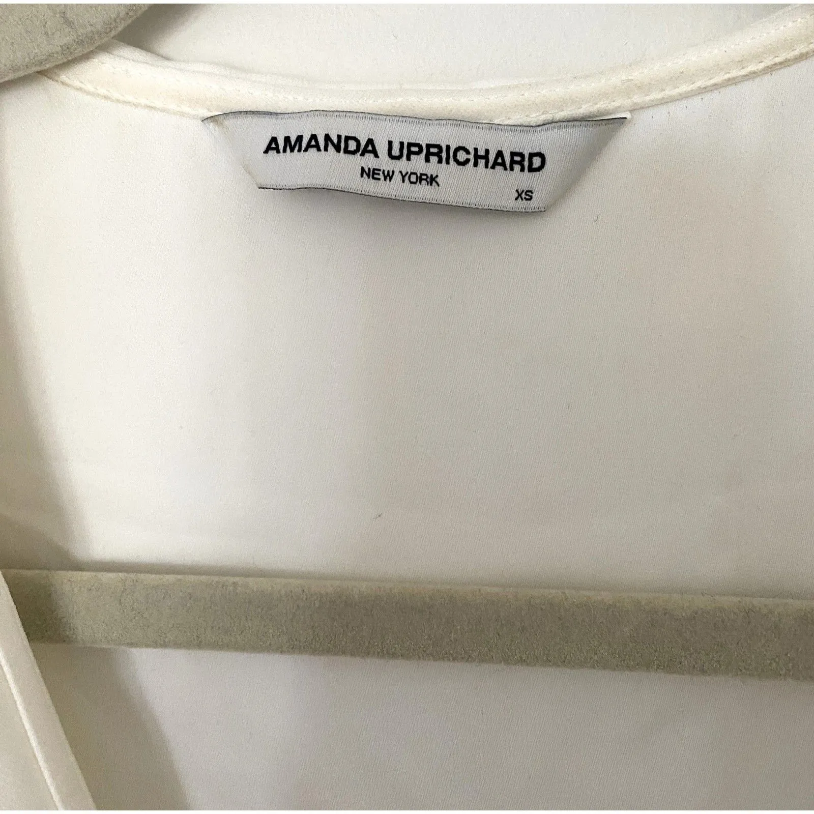 Amanda Uprichard Ivory Evangeline Blouse Balloon Sleeve Revolve Chic Top Sz XS - Image 12