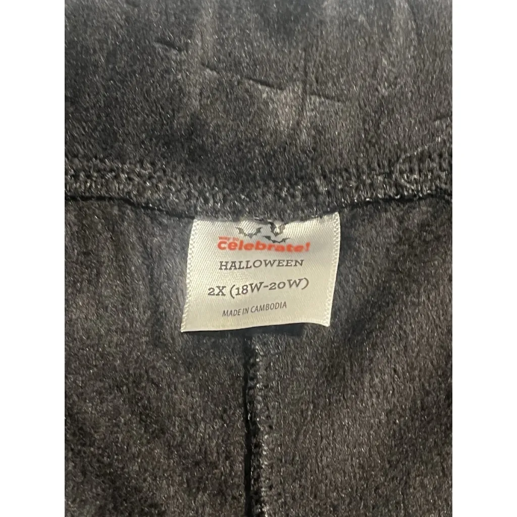 Way To Celebrate Halloween Velour Sweat Shorts Womens Size 2X Black Soft NWT - Image 5