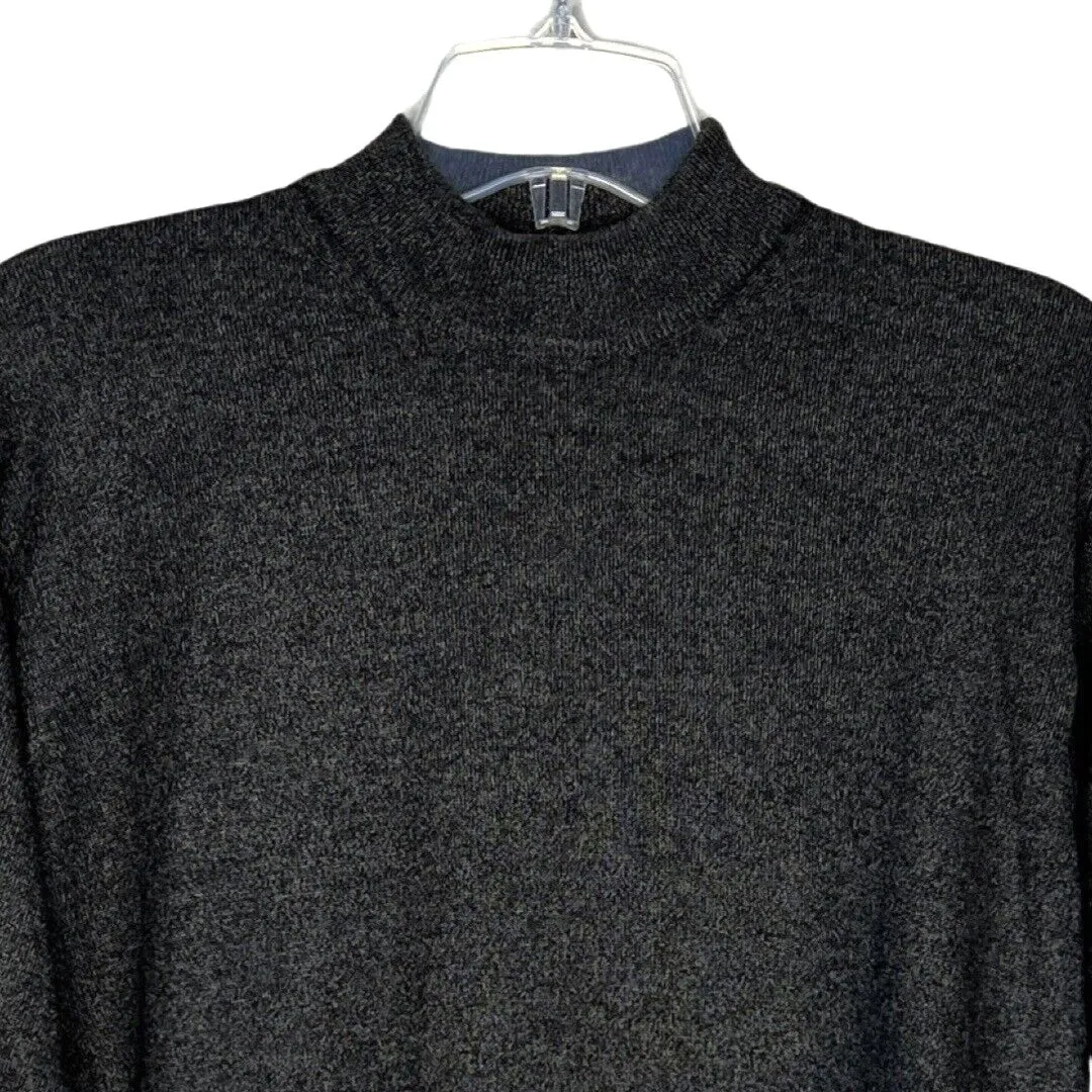 Roberto Villini Sweater Womens Medium Gray Merino Wool‎ Blend Basic Minimalist - Image 3