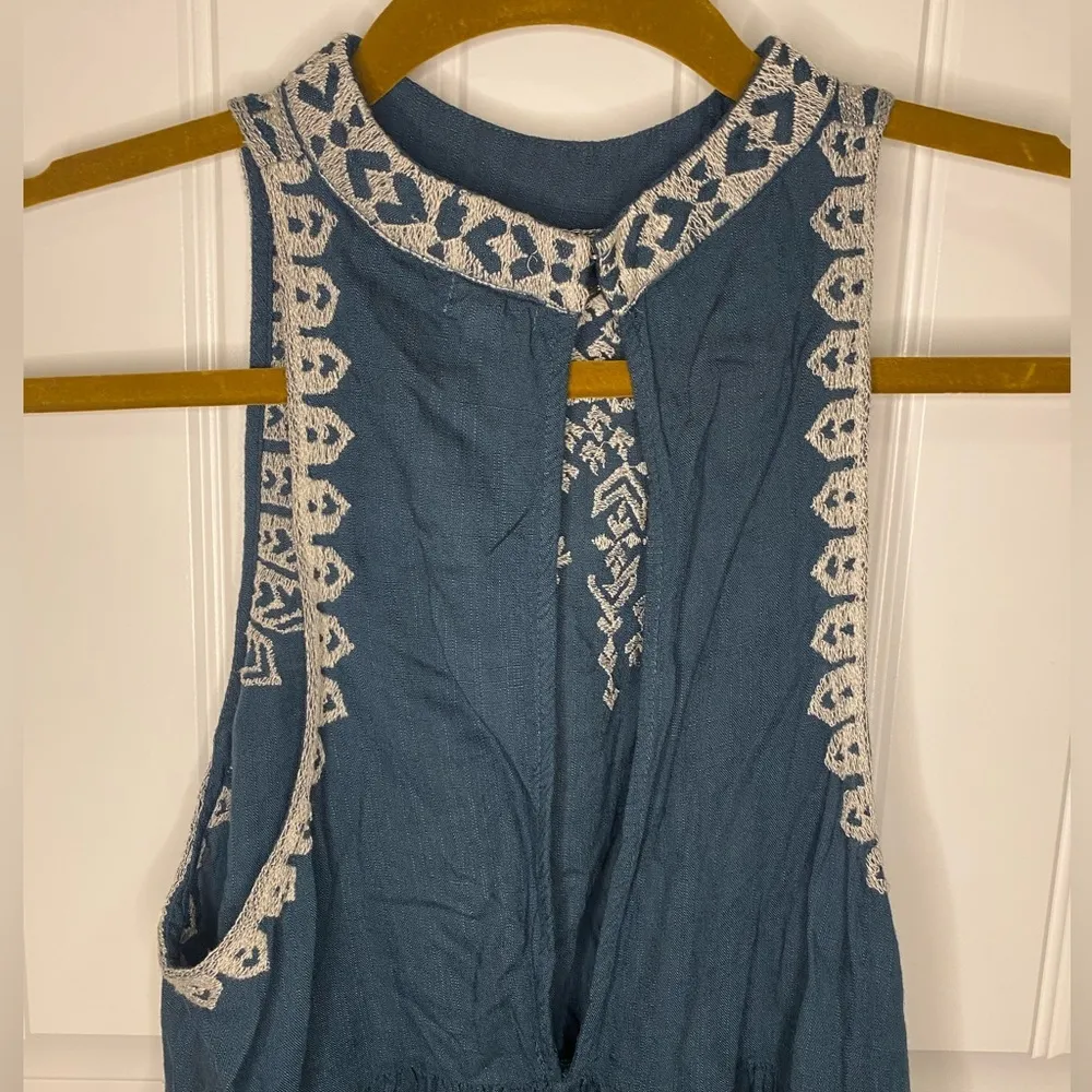 Ecoté Blue Tribal Pattern Halter Top - Image 7
