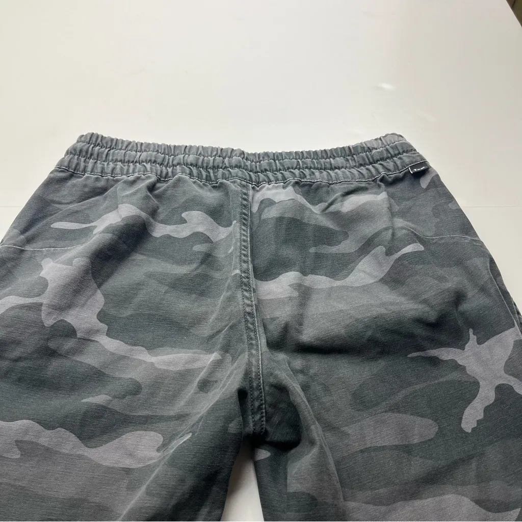 Aritzia TNA Camouflage Mid Rise Gray Grey Jogger‎ Style Cotton Pant Women Medium - Image 12