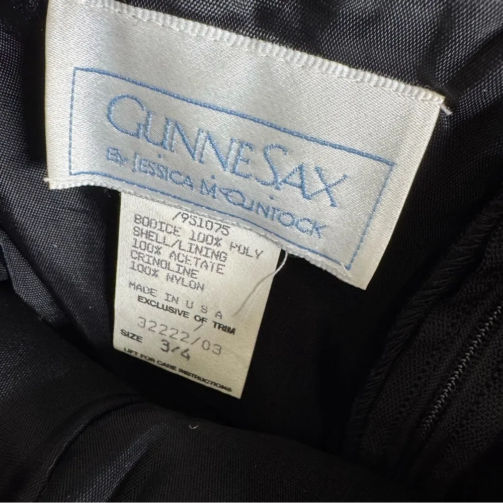 Vintage 80’s Gunne Sax Jessica McClintock Strapless Sequin Satin Mini Dress 3/4 - Image 8