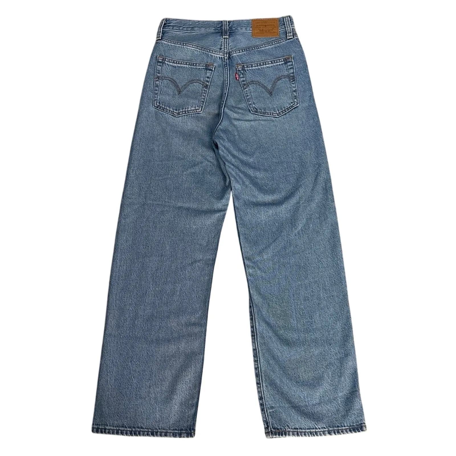 Levis Premium Size 25 Ribcage Straight Ankle Jeans Button Fly - Image 2