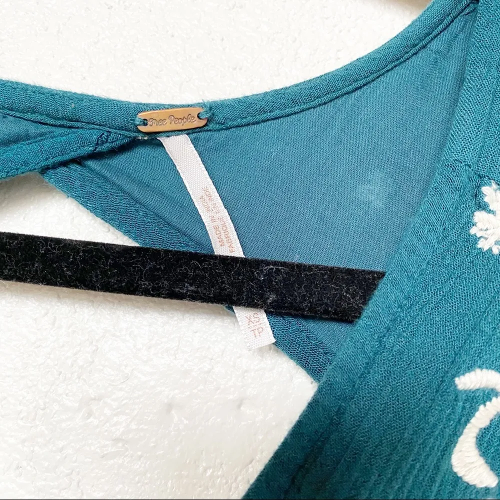 Free People Sweet Tennessee Embroidered Mini Dress Size XS - Image 5