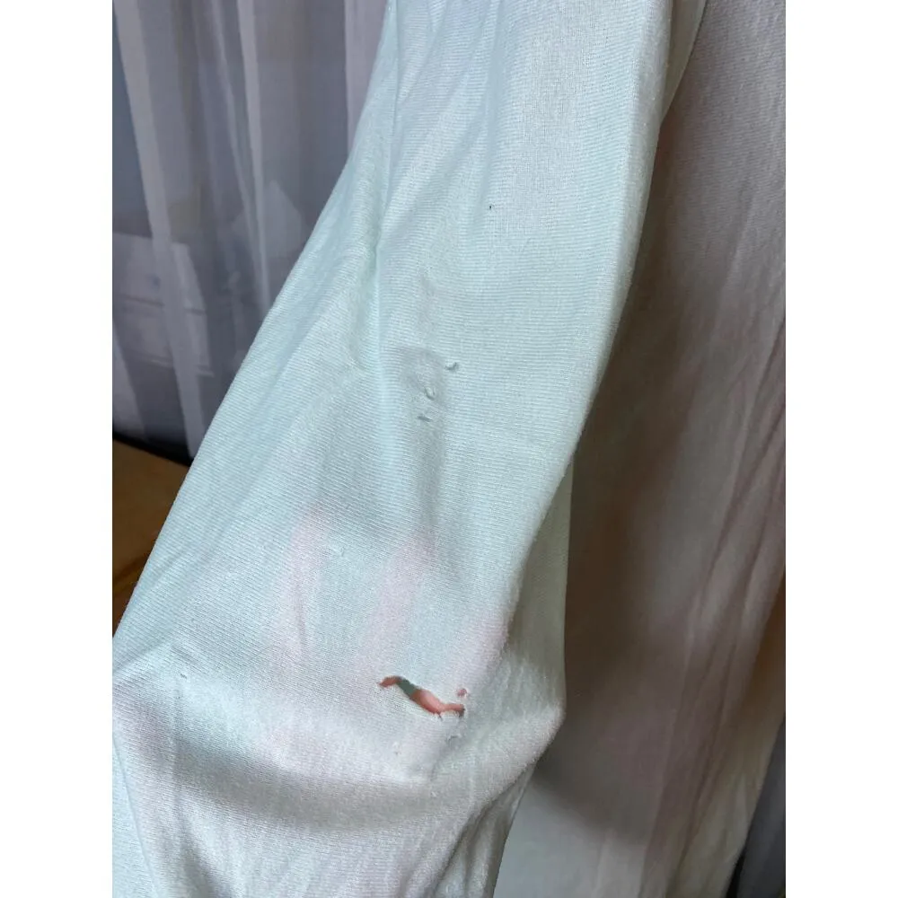 Lorraine Vintage brushed cotton nightgown Blue Size XL - Image 8