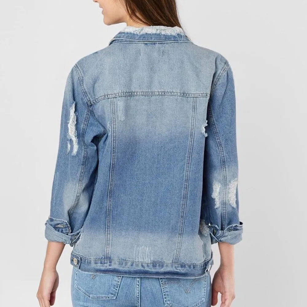 CI SONO Distressed Denim Jacket SIZE XL - Image 5