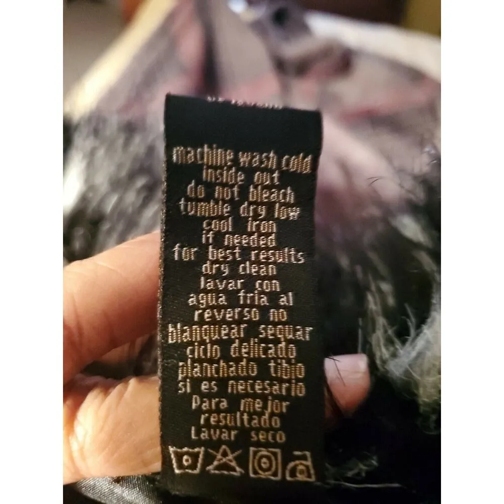 Grass Womens Sleeveless Faux Fur Vest Small - Image 4