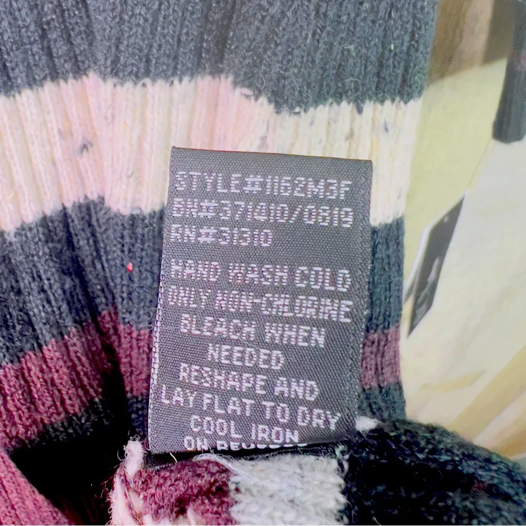 BCX Dress XS Ribbed Striped Long Sleeve Turtleneck Sweater Dress - Image 10