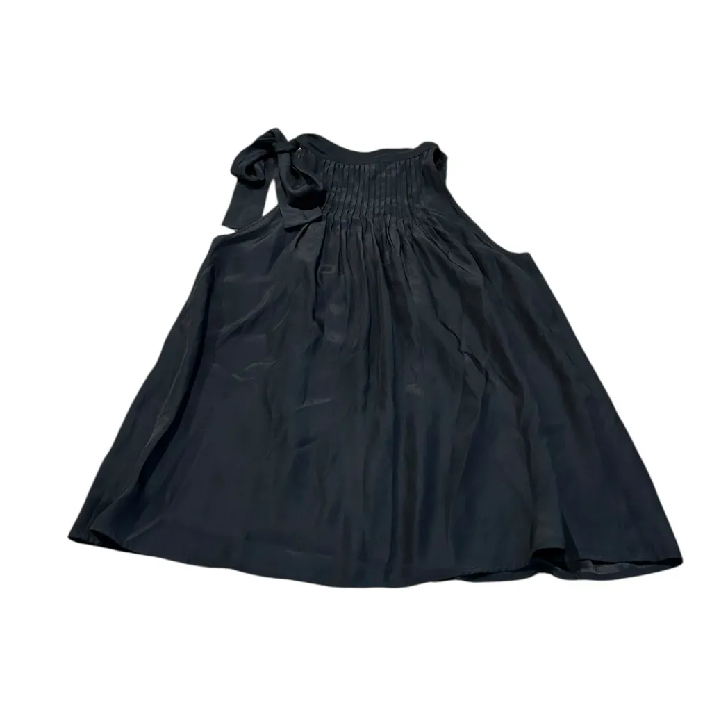 5/48 black silk blouse - Image 4