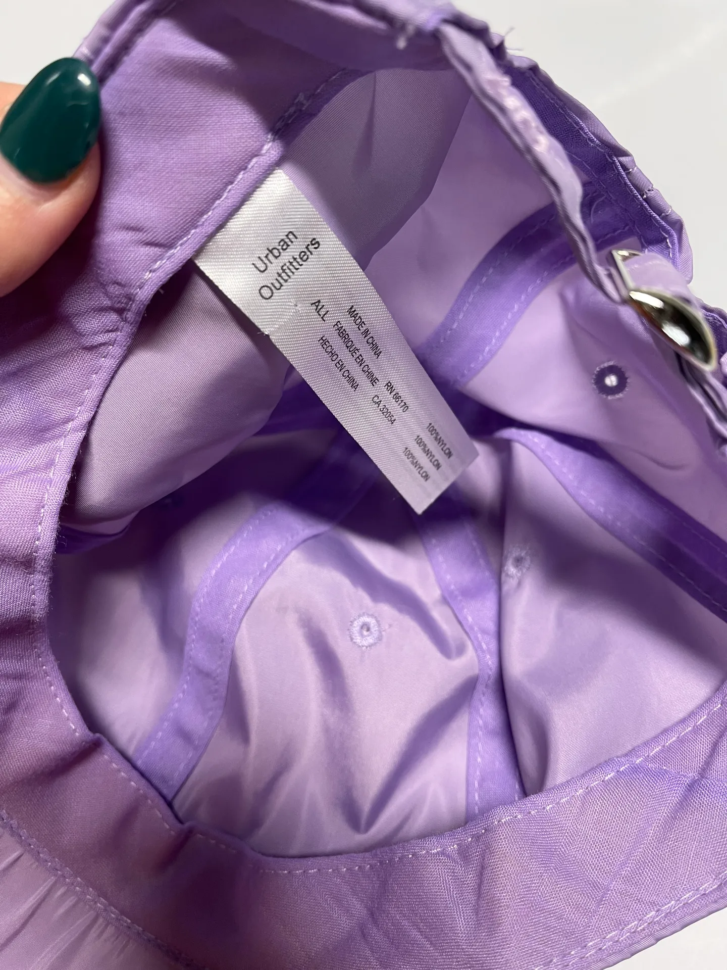 Urban Outfitters Purple Nylon Baseball Cap - Image 4
