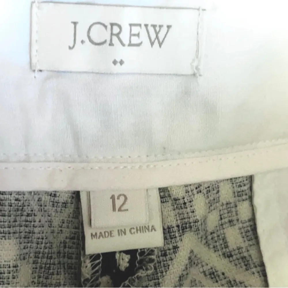 J. Crew | Black/Cream Aztec Boho Patterned Chino Shorts - Image 8