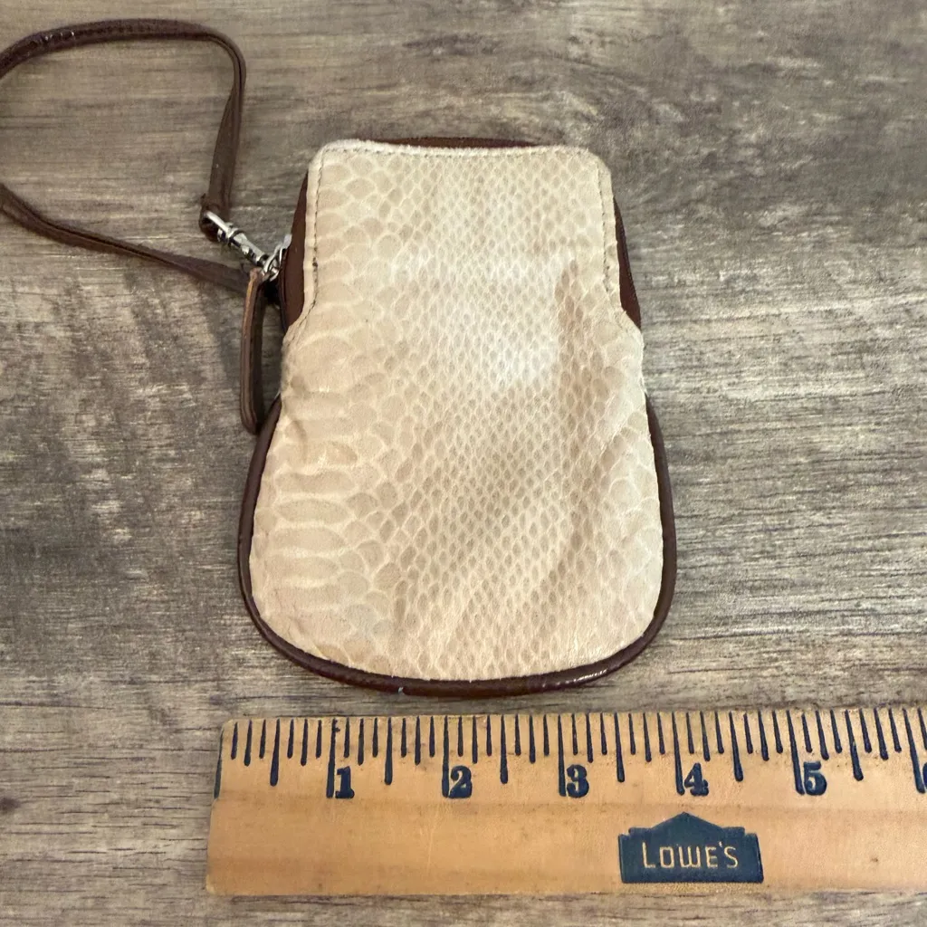 2 Unbranded Wristlets Phone or Cigarette Holder Black faux Leather & Reptile - Image 4