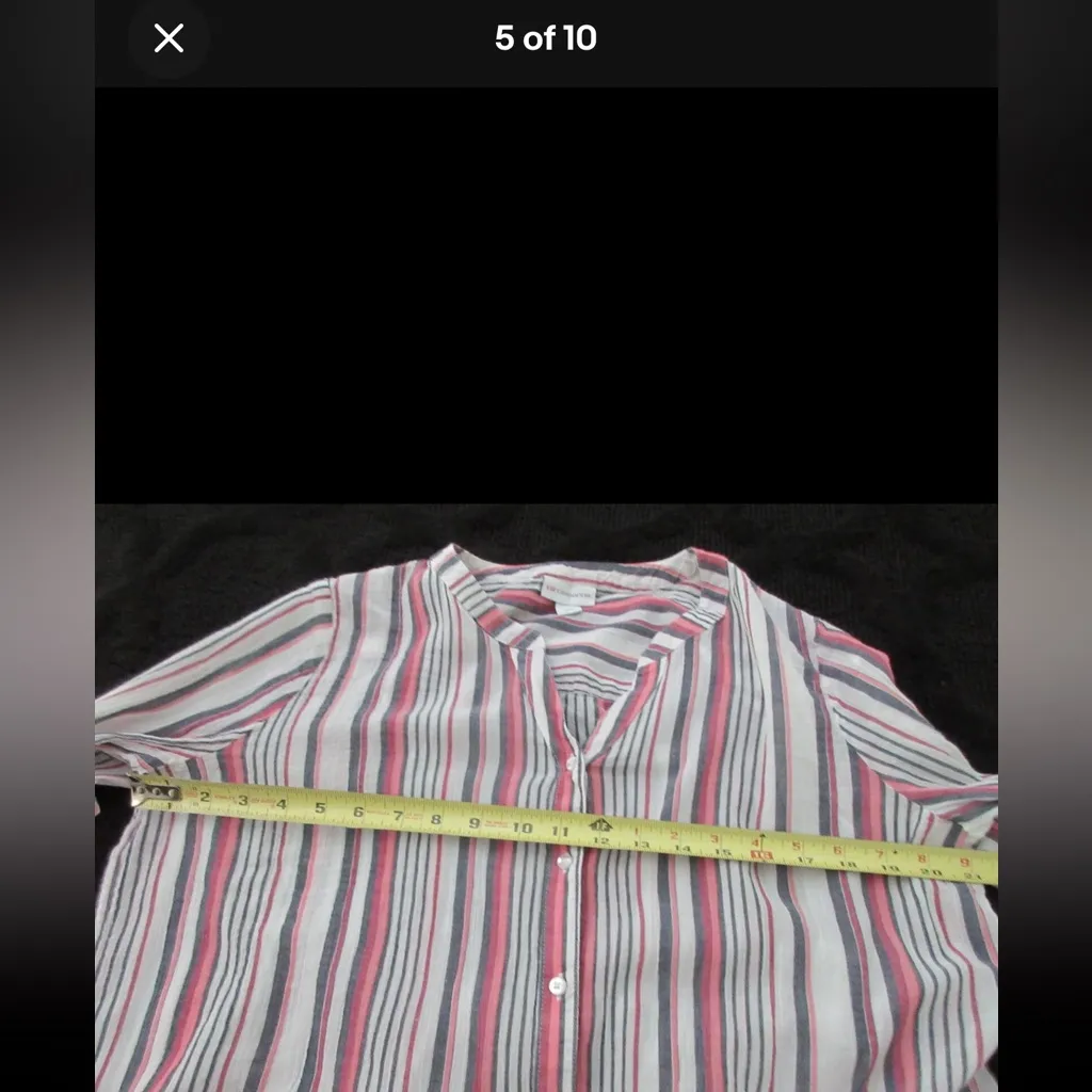 Liz Claiborne Multicolor Striped Casual Shirt - Image 12
