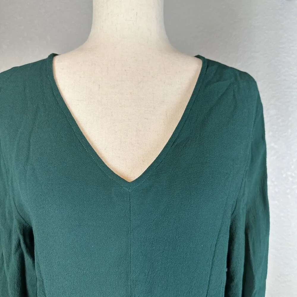 Cut Loose Womens Tunic Mini Dress Size M Dark Green V - Image 2