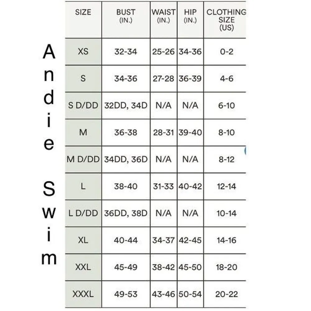 NWT Andie Swim The Bikini Bottom Medium Coverage Leg Cut Low Rise L Navy Blue - Image 10