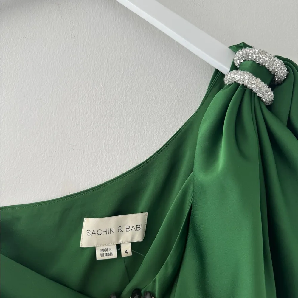 SACHIN & BABI Aubrey Gown in Emerald 4 - Image 9