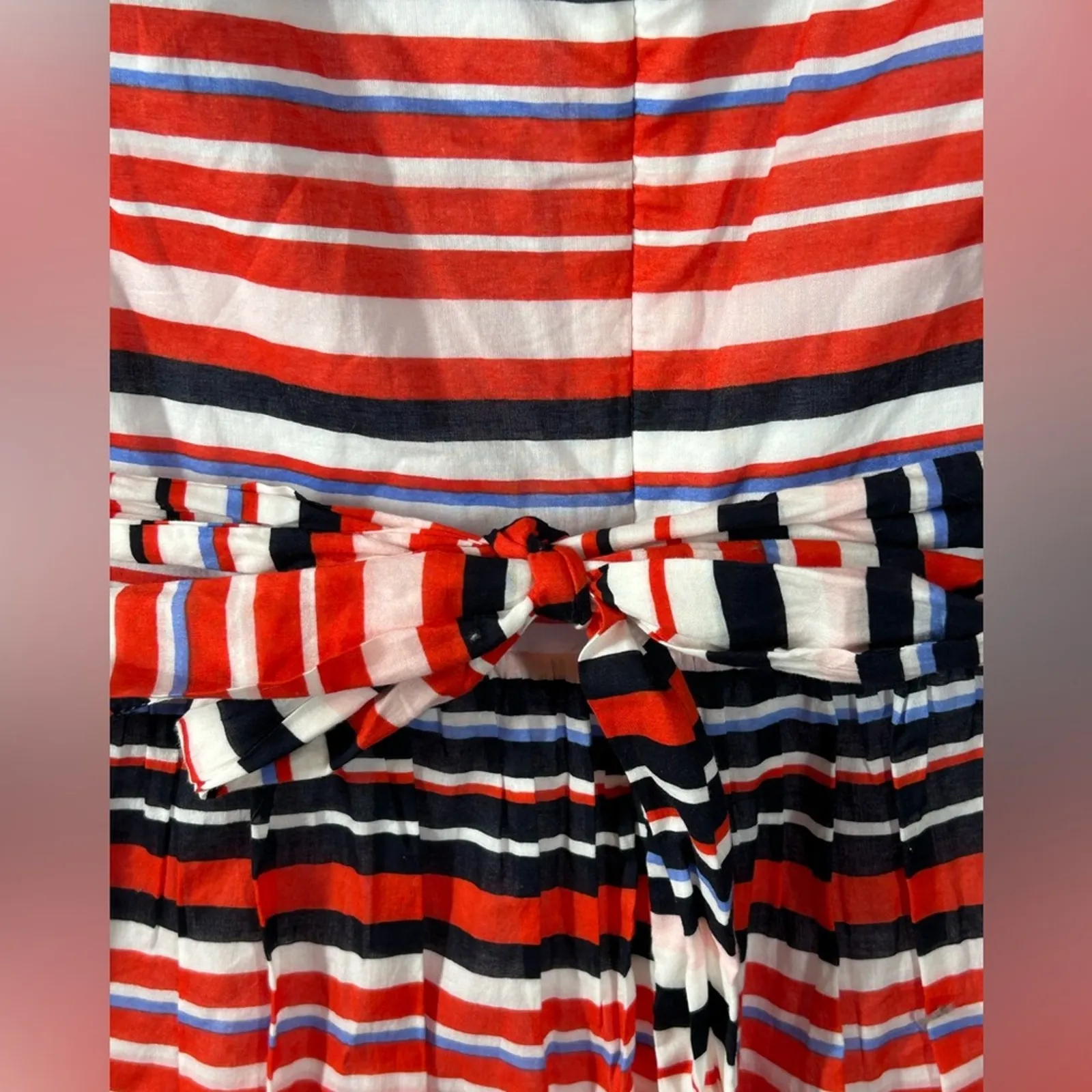 Tommy Hilfiger Nautical Striped Sleeveless Midi Dress Size 10 | Summer Chic - Image 11