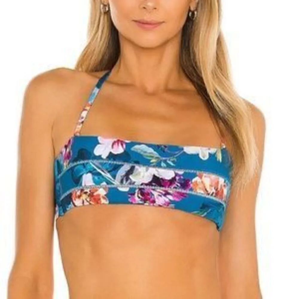 New. Pilyq floral bikini set.  Large. Retail $148 - Image 8