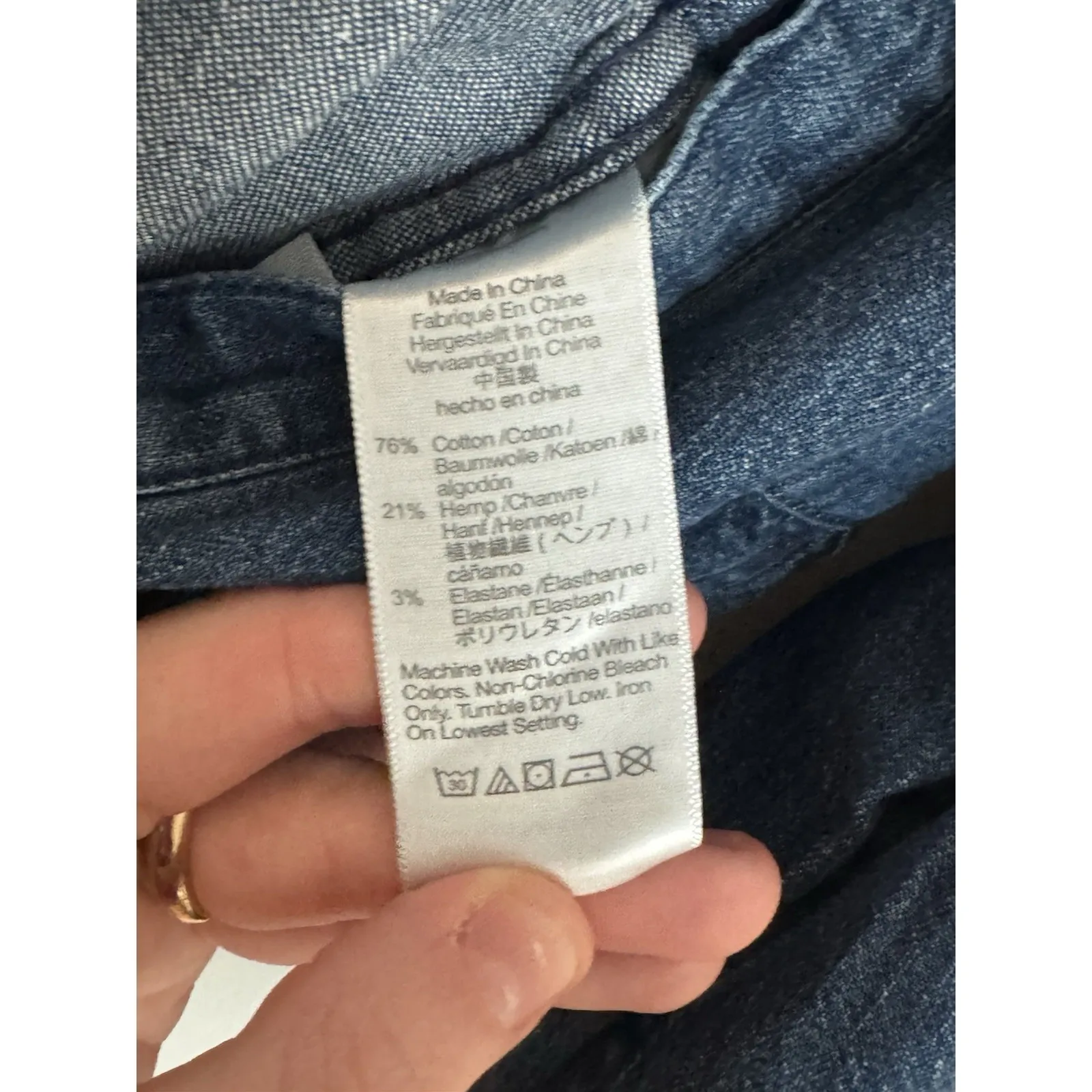 NEW $128 MSRP‎ Madewell Straight Leg Denim Jumpsuit Utility Artsy Coveralls Sz 2 - Image 5