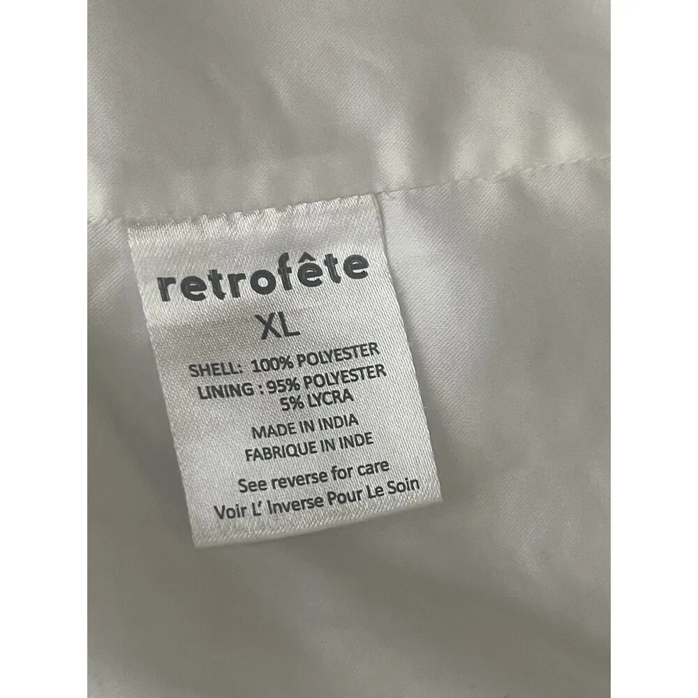 RETROFETE Camille Sequin Dress Size XL‎ White NEW Wedding Bride Formal Maxi Slit - Image 11