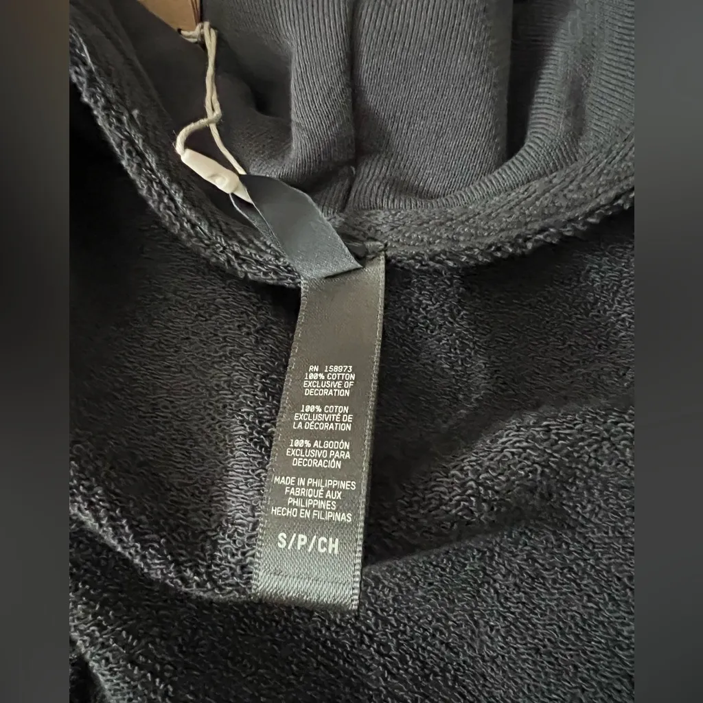 SKIMS Womens S French Terry Hoodie Full Zip Ash Sz Small - Image 4