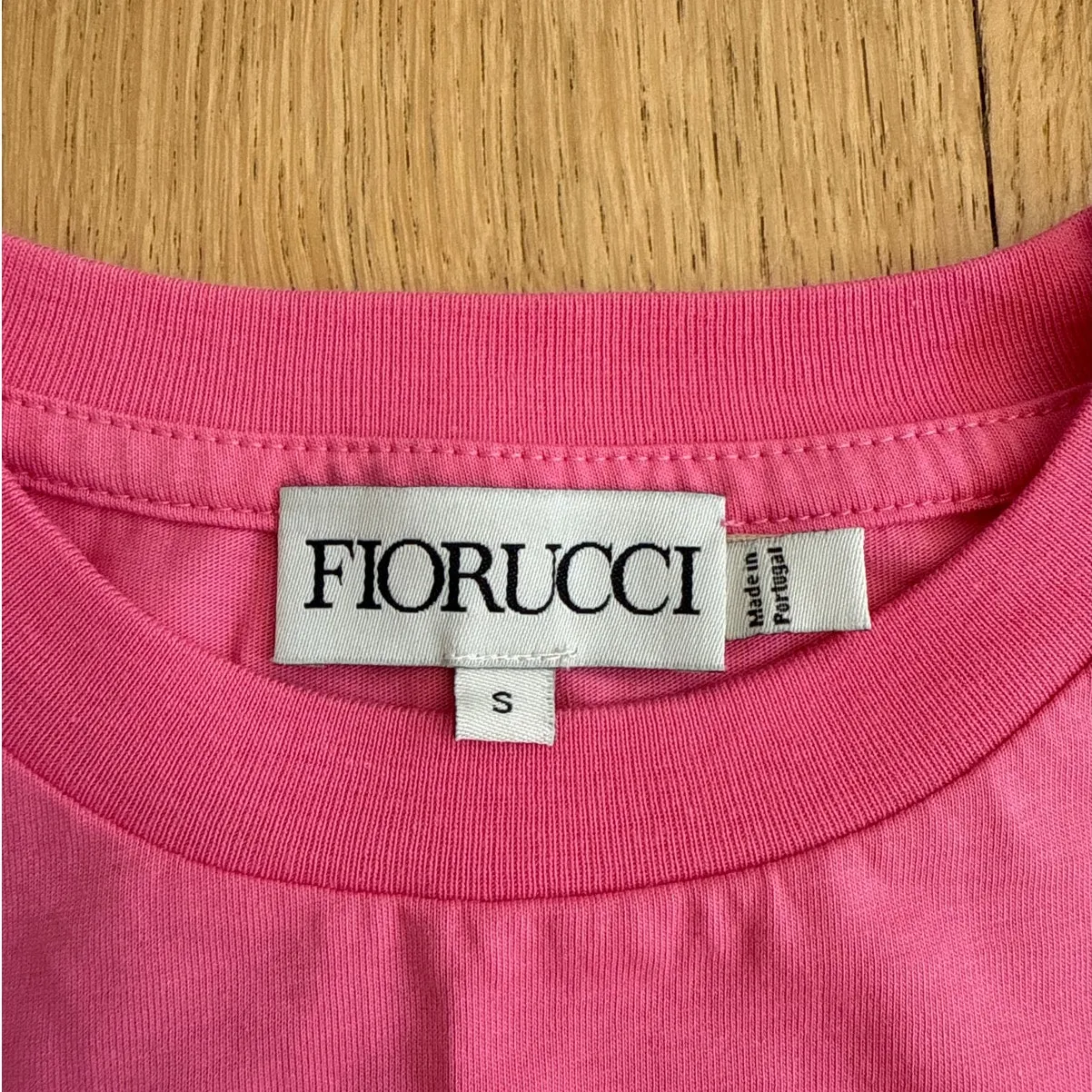 Fiorucci Baby Tee Squiggle Angels Size S Pink - Image 2