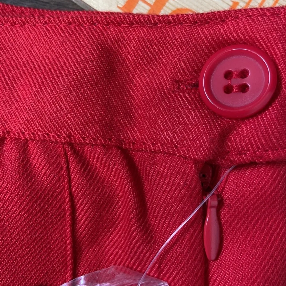 Faded Rose Women’s Red Pleated Mini Skirt Size Medium NWT - Image 3