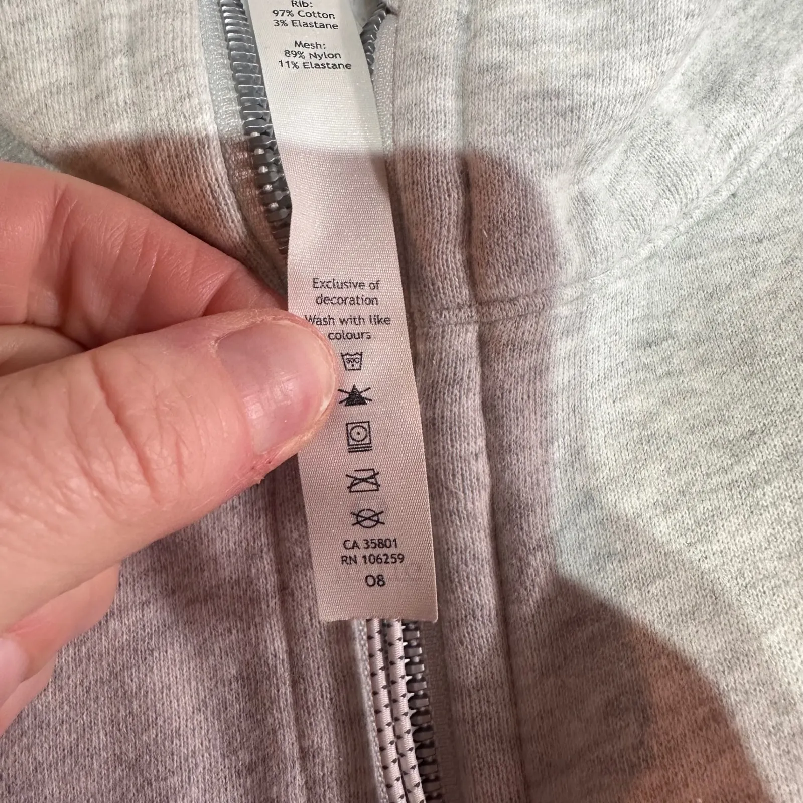 Lululemon Scuba Oversized Half Zip Hoodie Sweatshirt Heather Grey Size XL XXL - Image 5